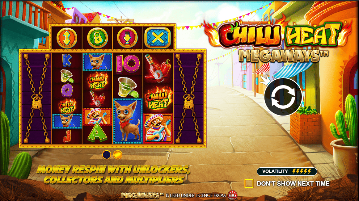 Chilli Heat Megaways online casino General Interface